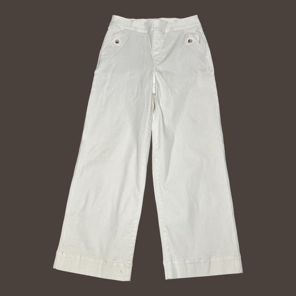 SPANX Stretch Twill Cropped Pant in White Sz: M - Picture 5 of 12